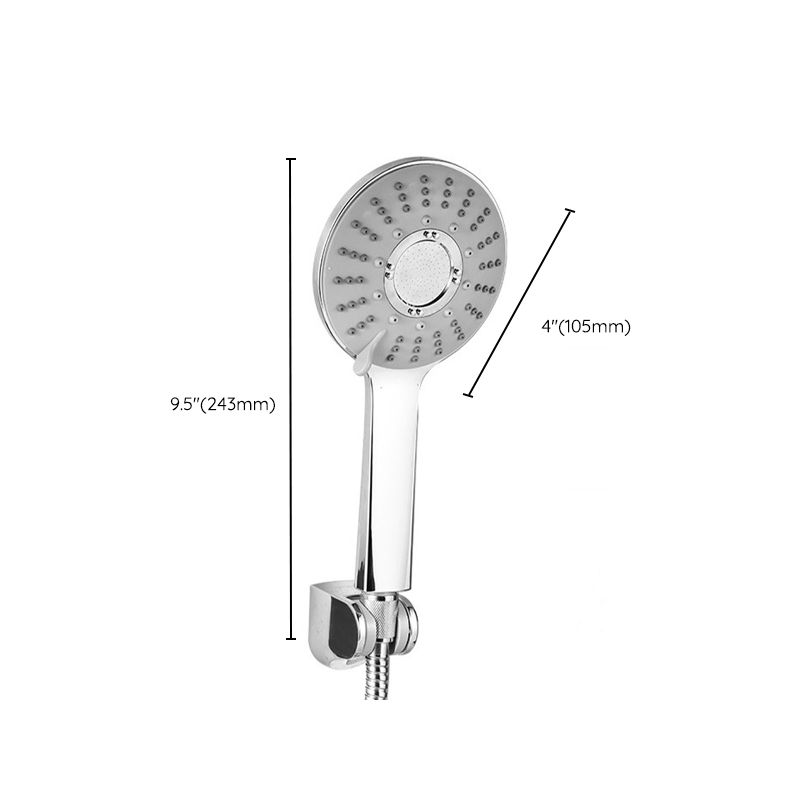 Modern Style Round Handheld Shower Bathroom Metal Wall Mounted Hand Shower