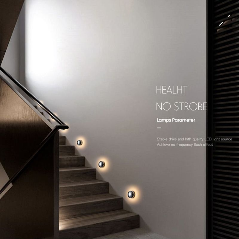 Wohnzimmer Wandleuchte postmoderne Metall Ein hell silberne Wandmontageleuchte