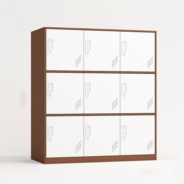 Contemporary Hinged Storage Cabinet Steel Non-Hanging Armoire