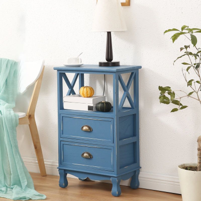 17.71" L * 11.81" W Accent Cabinet 3/2/1 - Drawer and 1 - Door Chest