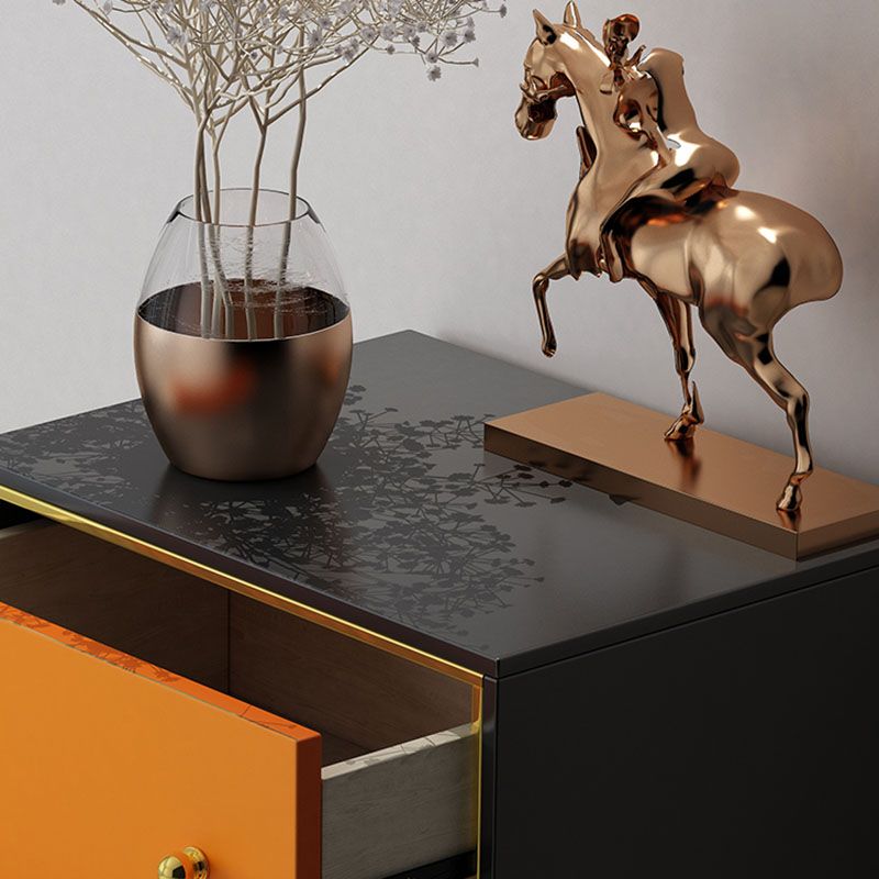 Glam Vertical Storage Chest Wooden Lingerie Chest with Drawers