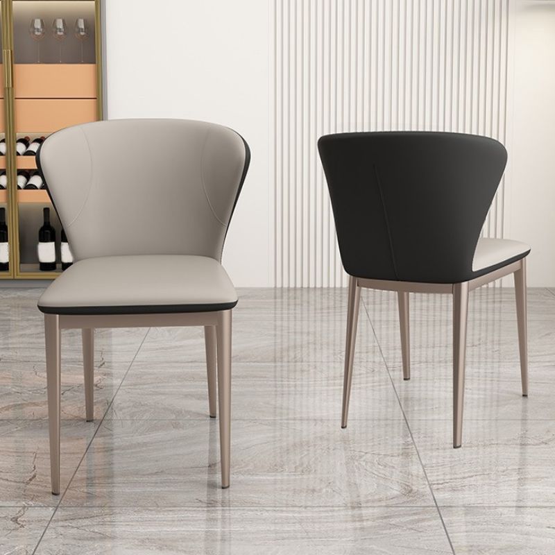 Upholstered Dining Side Chair Wingback Armless Dining Room  Chair
