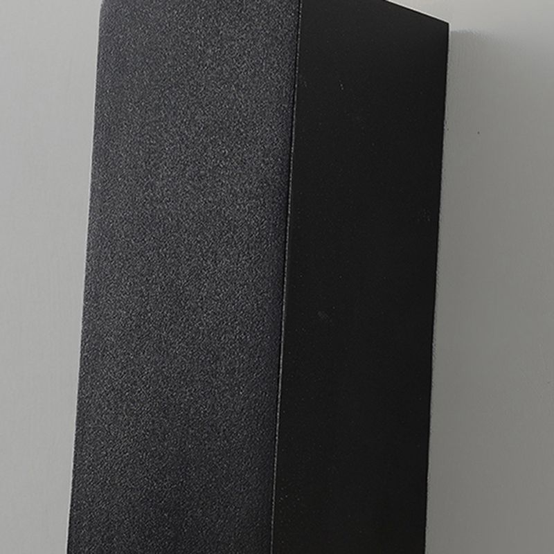 Modern Concise LED Waterproof Wall Lamp Aluminium Rectangular Spotlight for Exterior Spaces