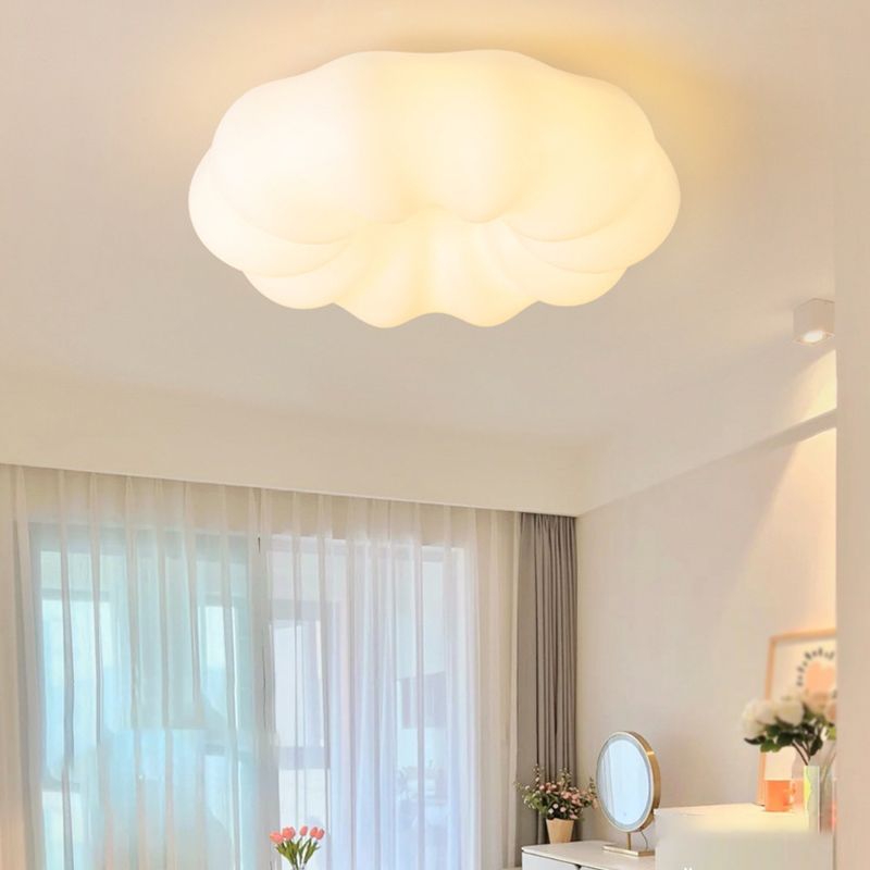 Contemporary White Ceiling Light LED Flush Mount Lighting for Hallway Kitchen