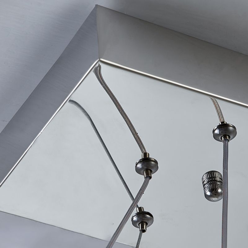 Modern Crystal Chandelier Lamp Linear LED Island Pendant for Dining Room