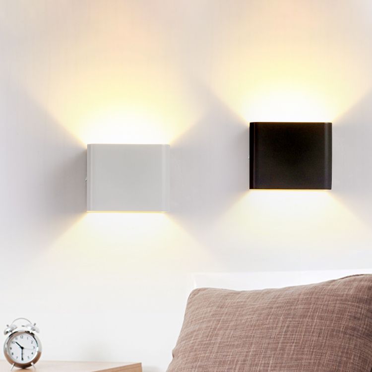 Cube Schattenleuchten Lichtminimalismus Aluminium warm/weiße Beleuchtung LED LED LEDIGKEIT