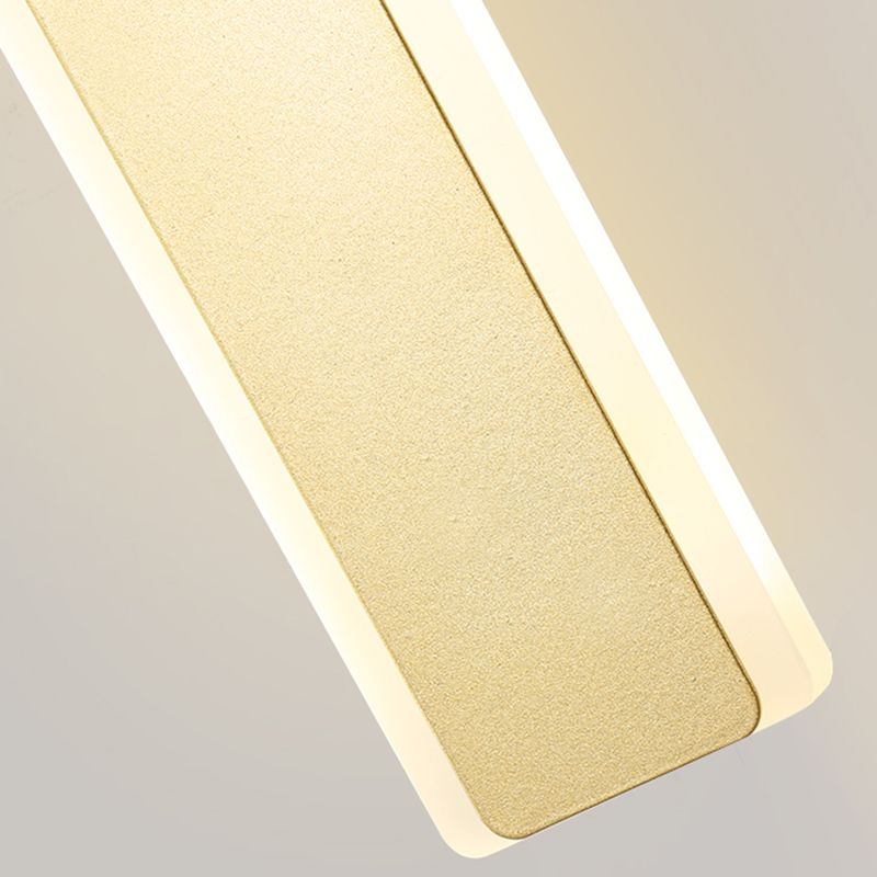 Metal Straight Wall Light Modern Style LED Wall Sconce for Living Room