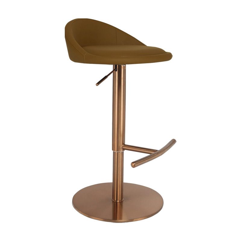 Adjustable Height Bar Stool Contemporary Dining Stool with Footrest