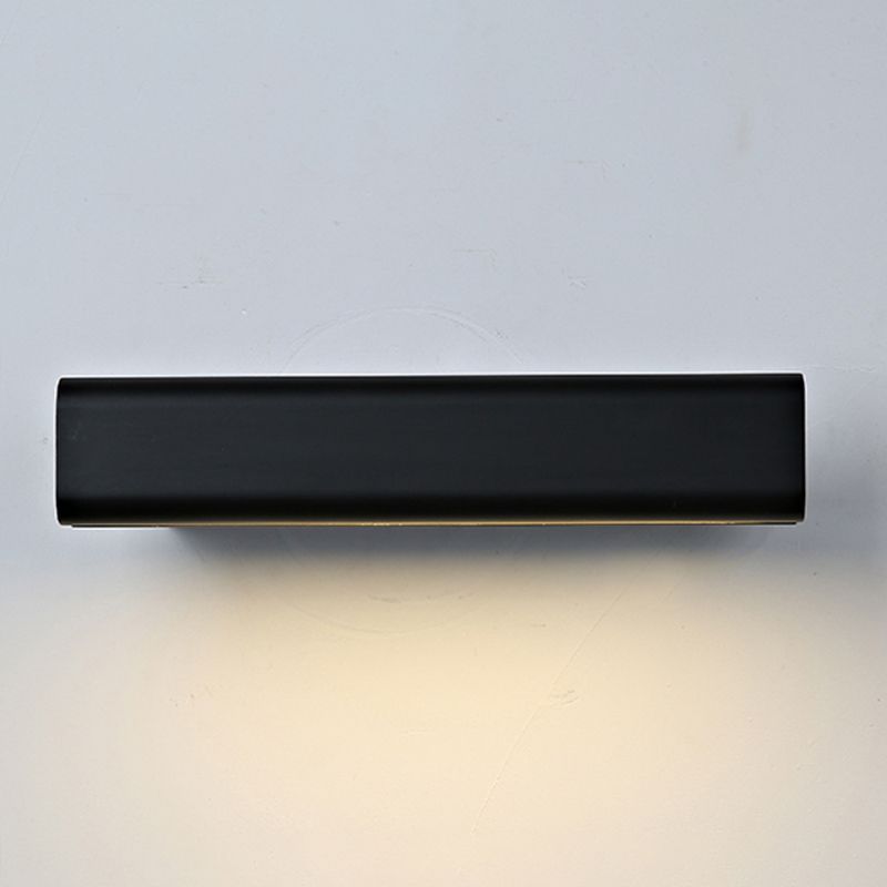 1 Light Rectangular Shade Wall Lighting Modern Style Metal Wall Mounted Light Fixture