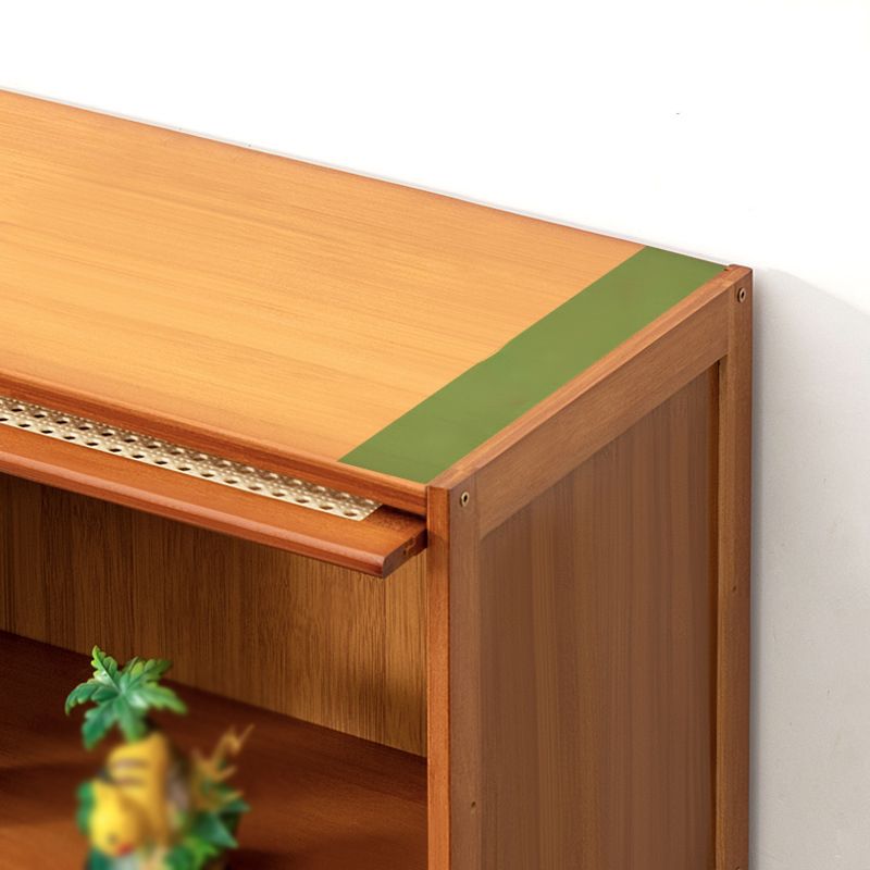 Bookcase di barrister di colore marrone contemporaneo libreria di bambù per home office