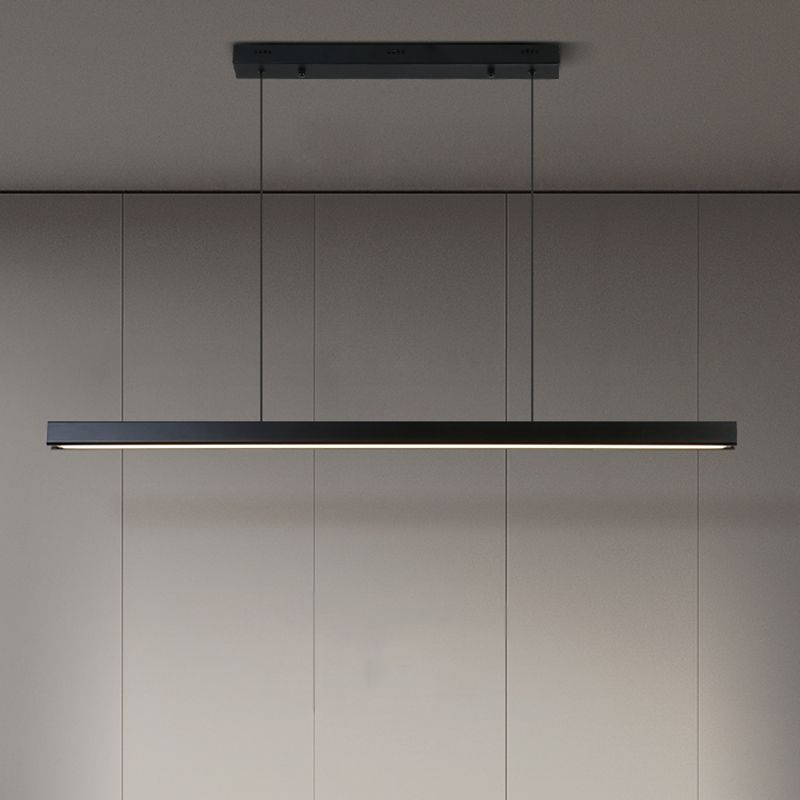MEW Modern Isola Luci a ciondolo a LED lineare a 1 luce per sala da pranzo