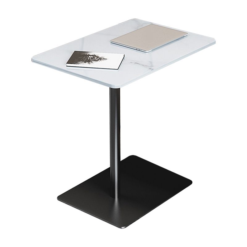 Modern Wood End Slide Table Rectangular Minimalist Sofa Corner Table