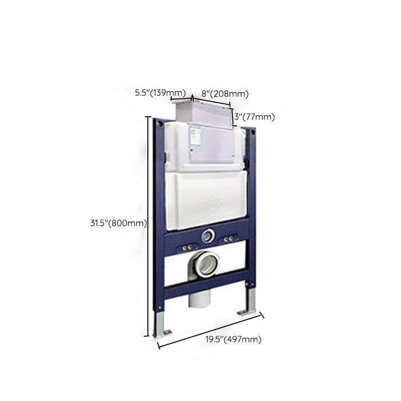 Contemporary Wall Hung Flush Toilet Ceramic Urine Toilet with Seat for Washroom