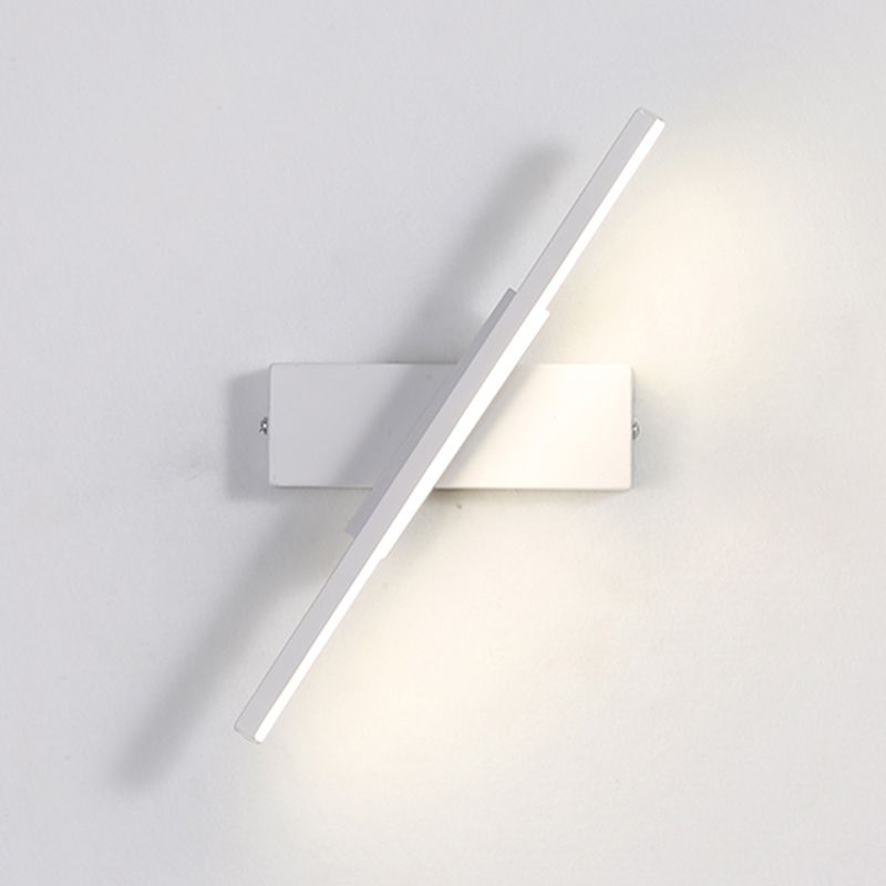 Minimalismo Lámpara de pared LED de cabecera rotativa Luces geométricas de estilo moderno de aluminio
