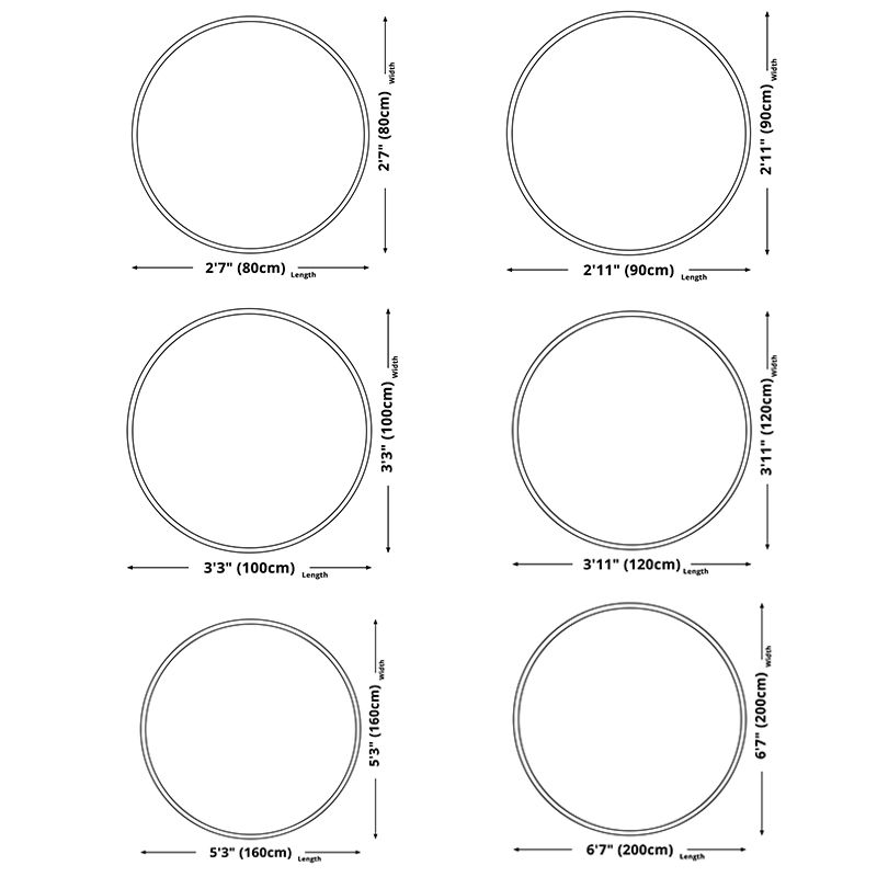 Round Gray Tone Modern Indoor Rug Polyester French Floral Print Rug Non-Slip Backing Indoor Rug for Living Room