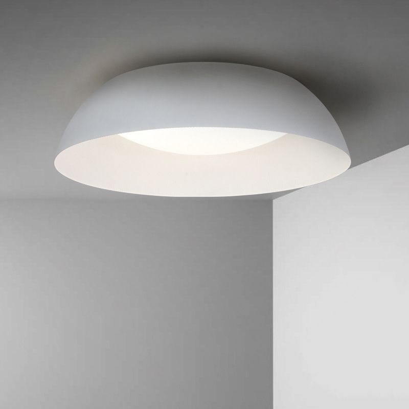Modern Simplicity LED Flush Mount Aluminium Circular Ceiling Light with Acrylic Shade