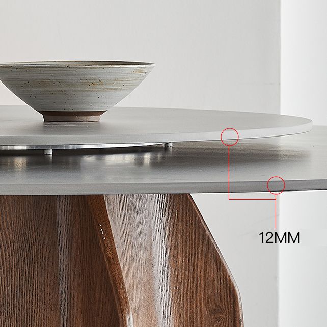 Modern Dining Table Round Sintered Stone Table for Restaurant