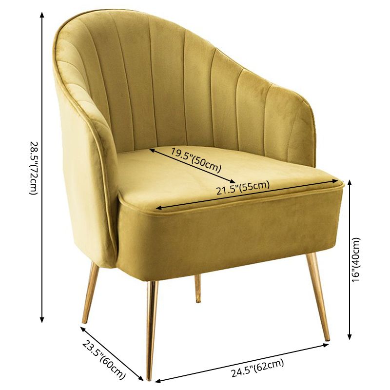 Contemporary Style Upholstered Arm Dining Chair Solid Back Side Chair for Home