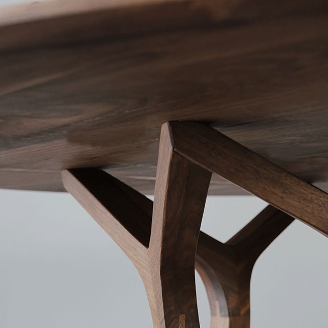 Contemporary 1/2/5 Pieces Furniture Round Solid Wood Dining Set in Brown