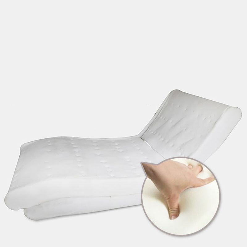 Contemporary Armless Reclining Accent Chair Fabric Chaise for Living Room