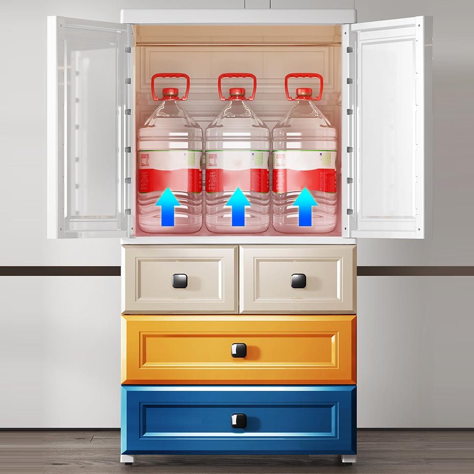 Plastic Wardrobe Armoire Contemporary Hinged Wardrobe Cabinet