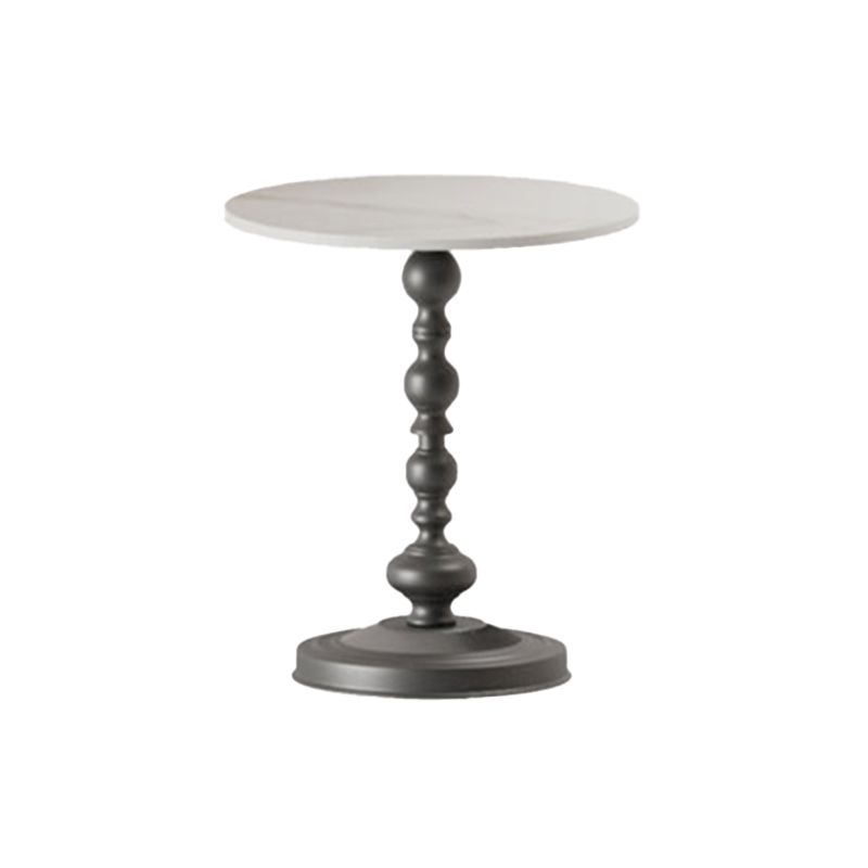 Modern Round Side End Table Pedestal Corner Table for Living Room