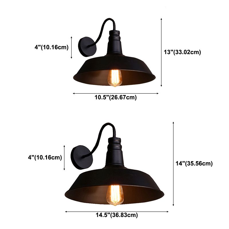 1 Light Metal Geometric Wall Lighting Fixtures Industrial Style Wall Mounted Light Fixture