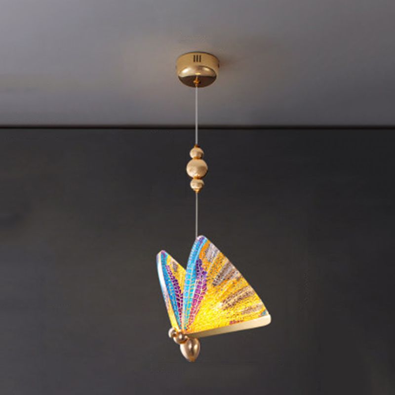 8.6 "brede acryl vlinder hangend licht leuntstijl eenvoud verlichtingsarmatuur voor coffeeshop restaurant