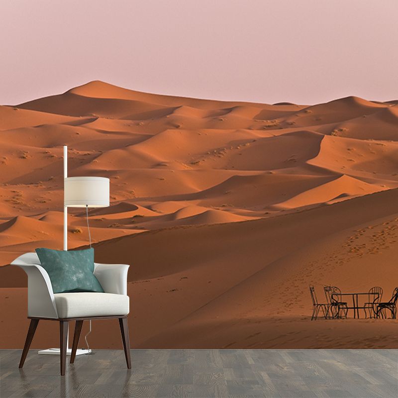 Dry Desert View Wall Mural Wallpaper Mildew Resistant Sitting Room Wall Decor