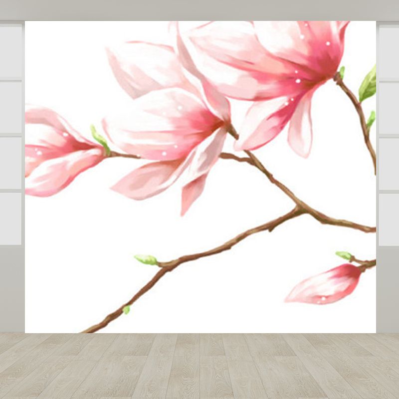 Whole Flower Branch Mural Wallpaper for Wall Decor Contemporary Girls Room Wall Art