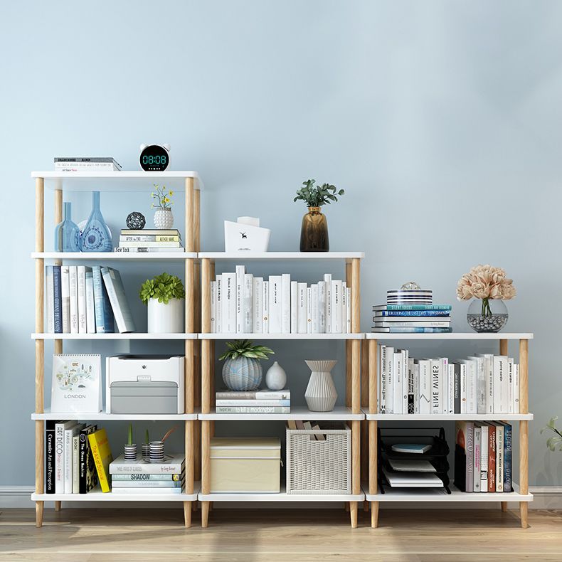 Modern Etagere Wooden Book Shelf Open Shelf Bookcase for Home