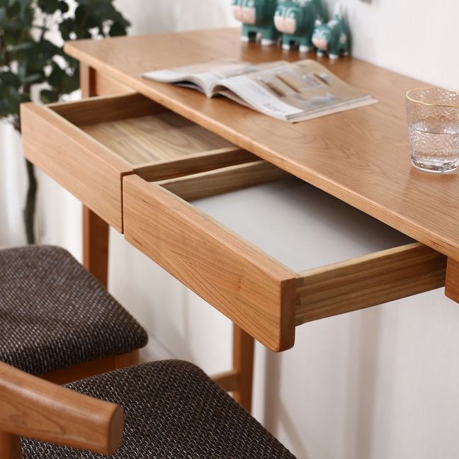 Solid Wood Bar Table Modern Rectangle Bar Table  with Storage