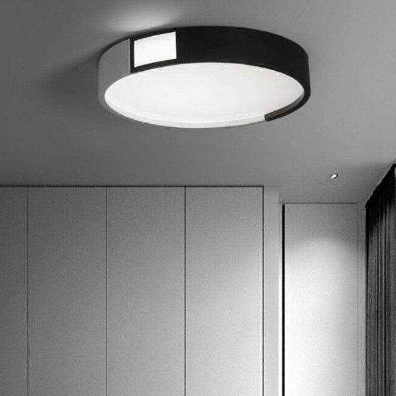 Modern Rectangular Flush Mount Ceiling Light with Acrylic Shade for Living Room