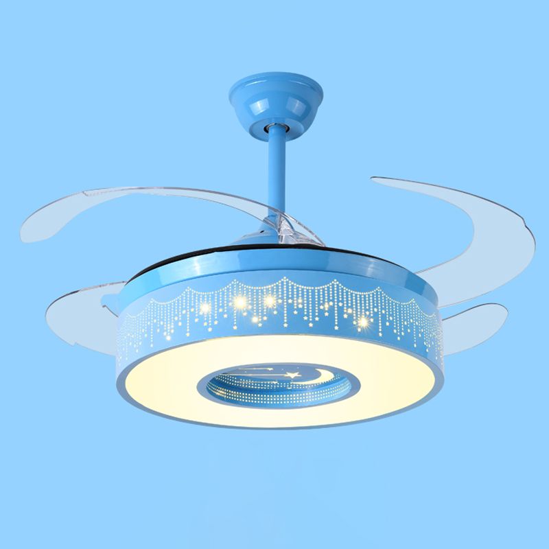 Kinderstil Deckenlüfter LED LED LED LABLAME mit Acryl für Wohnzimmer