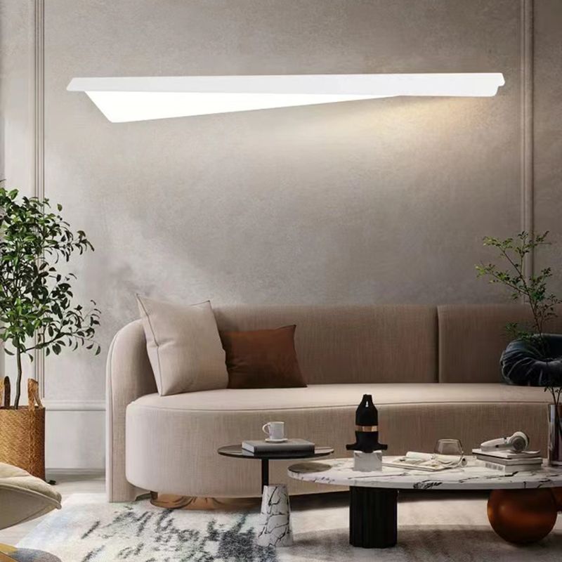 Metal 1 - Light LED Bath Fixture in White Unique Contemporary Bathroom Vanity Lighting