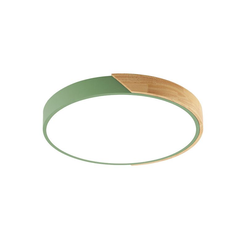 Macaron Loft Circle Plafonnier LED en acrylique pour la maternelle