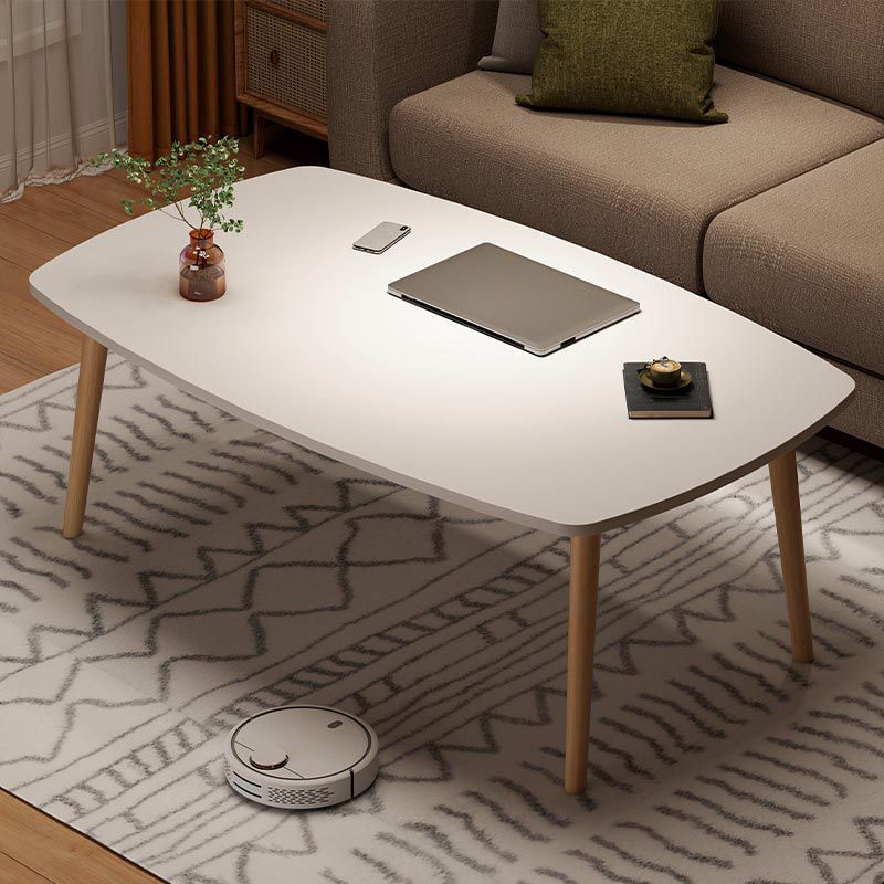 4 Legs Wood Coffee Table Set Bedroom Coffee Table with Storage