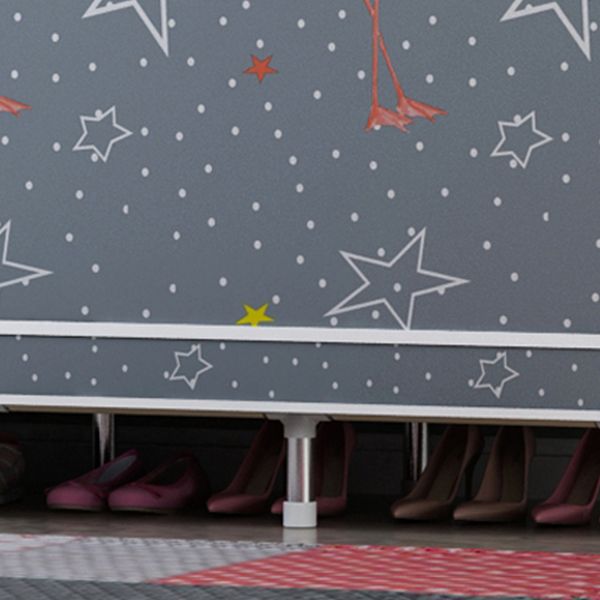 Steel Wardrobe Cabinet with Shelves Modern Wardrobe Armoire for Home