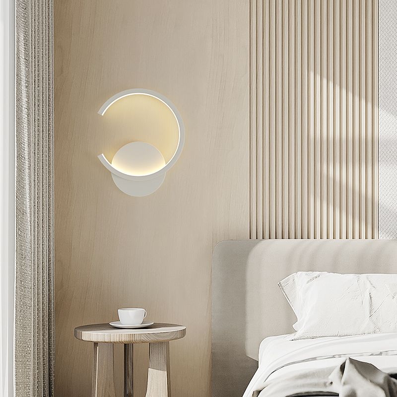 Modern Minimalist Style Regular Wall Mounted Light Fixture Metal 1 Light Wall Light Sconces for Living Room