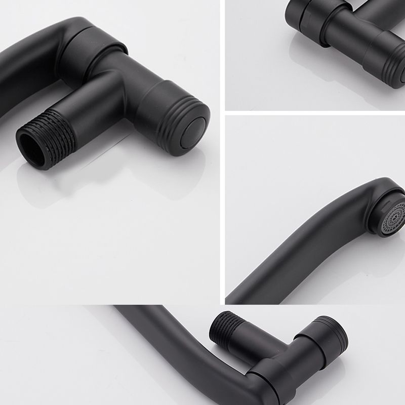 Swivel Tub Filler Wall Mount Copper Low Arc Knob Handle Tub Faucet Trim