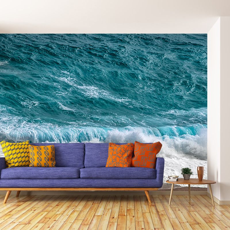 Modern Sea Mural Wall Covering for Dining Room Eco-friendly for Decoration