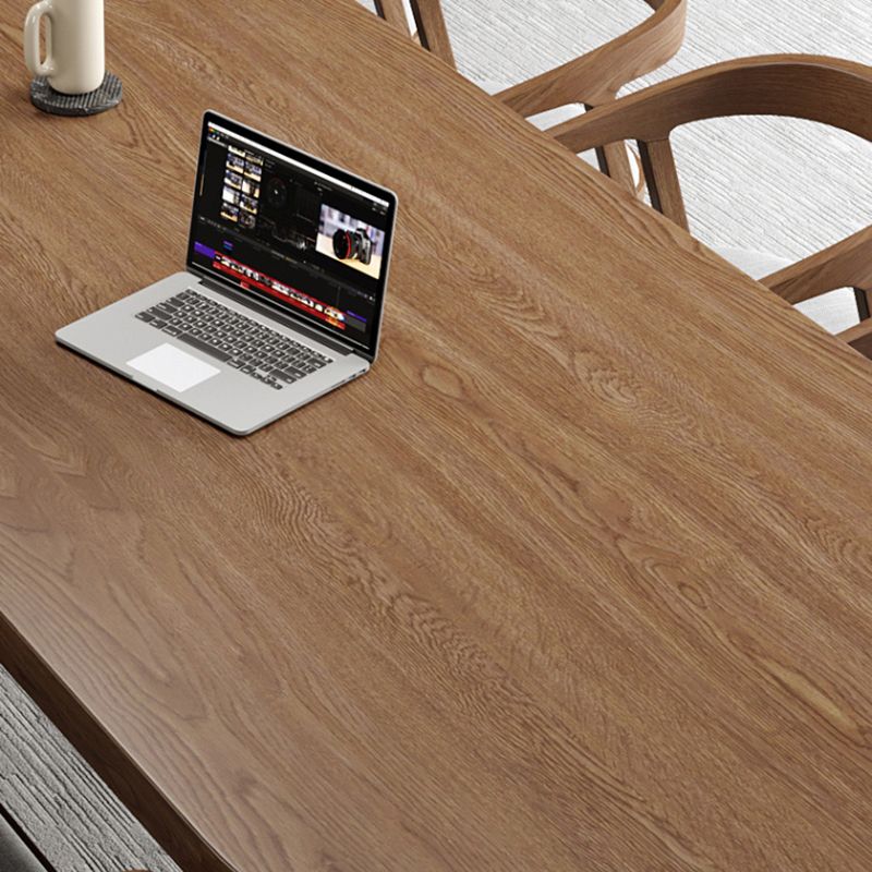 Modern Solid Wood Table for Restaurant Oval Table with 4 Legs