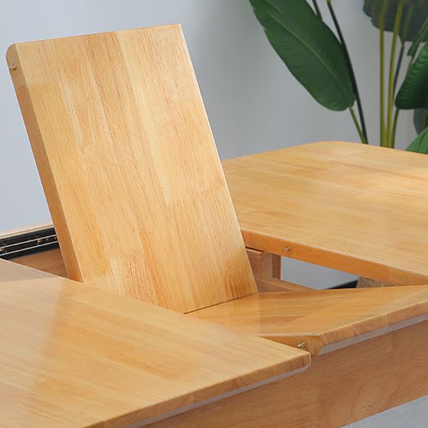 Moderner Stil eines Esstischs Rechteck fester Holz-Tropfen-Blatt-Tisch mit 4 Beinen
