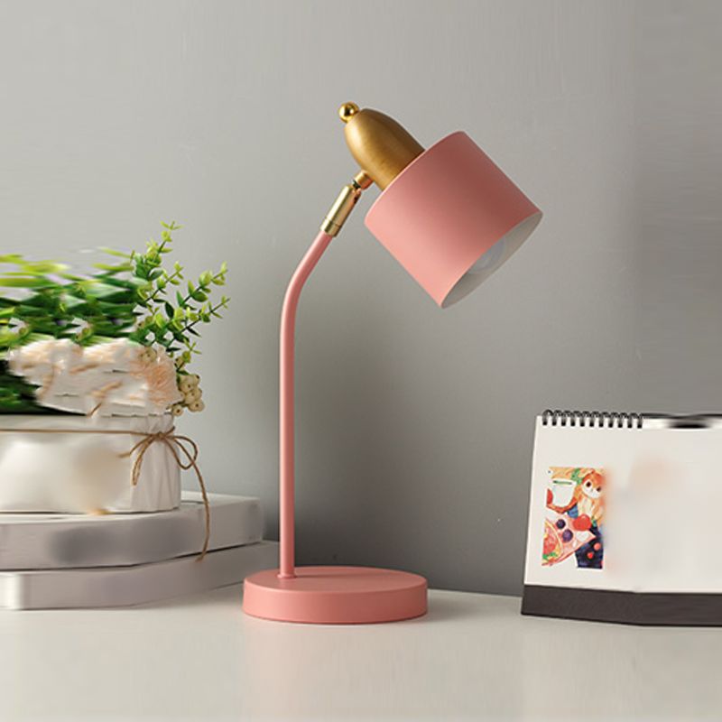 Modern Style Conical Nightstand Lamp Metal 1-Light Table Light