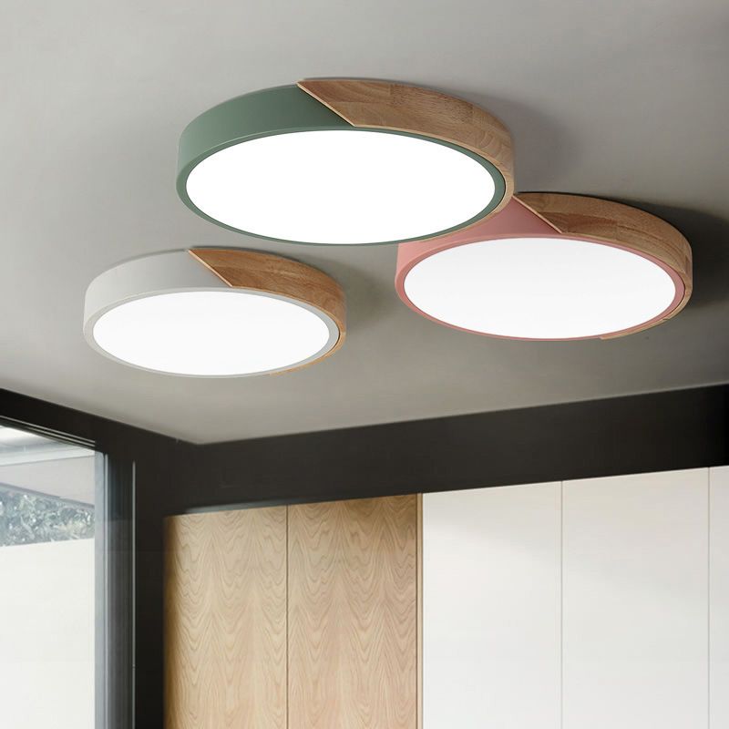 Macron Light Fixture Metal Acrylic Ceiling Mount Light for Child Bedroom