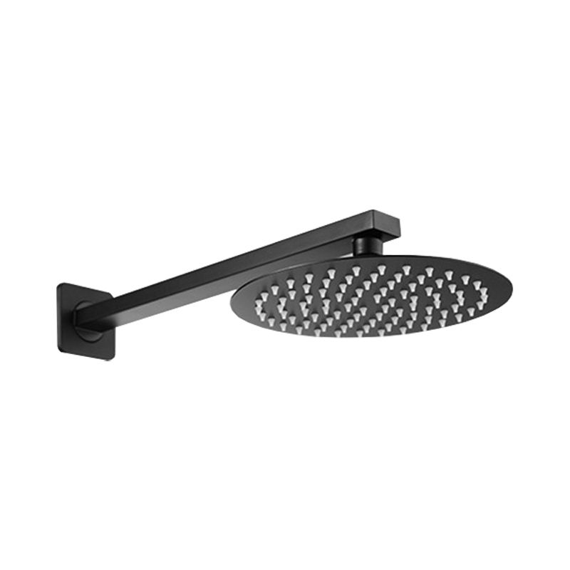 Square and Round Stainless Steel Fixed Shower Head Ceiling Mounted Shower Head in Black