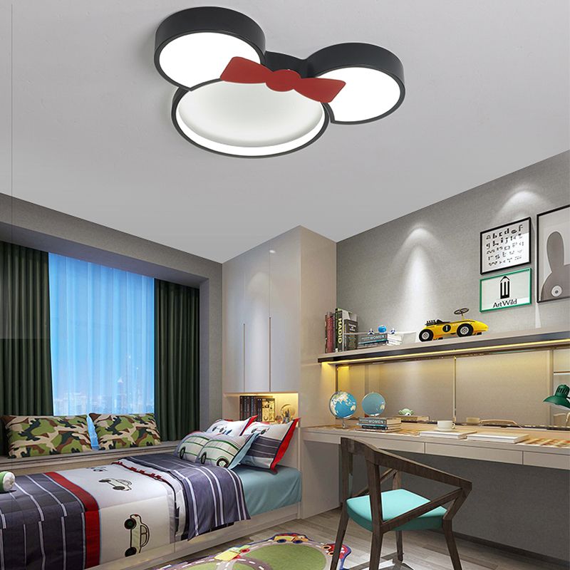 Modern Minimalism LED Ceiling Light Lovely Cartoon Flush-mount Lamp for Kids Bedroom