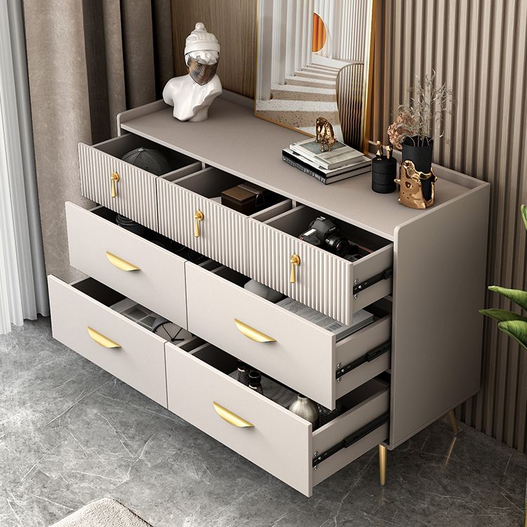Simple Engineered Wood Sideboard Modern Buffet with Drawer for Dining Room