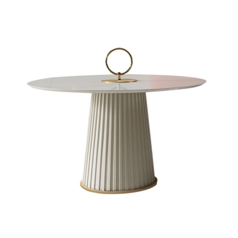 Modern Style Ceramic Veneer Material Design Coffee Table with Circular Shape