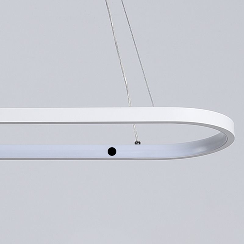 Araña de araña geométrica moderna lámpara de araña de metal de araña de metal